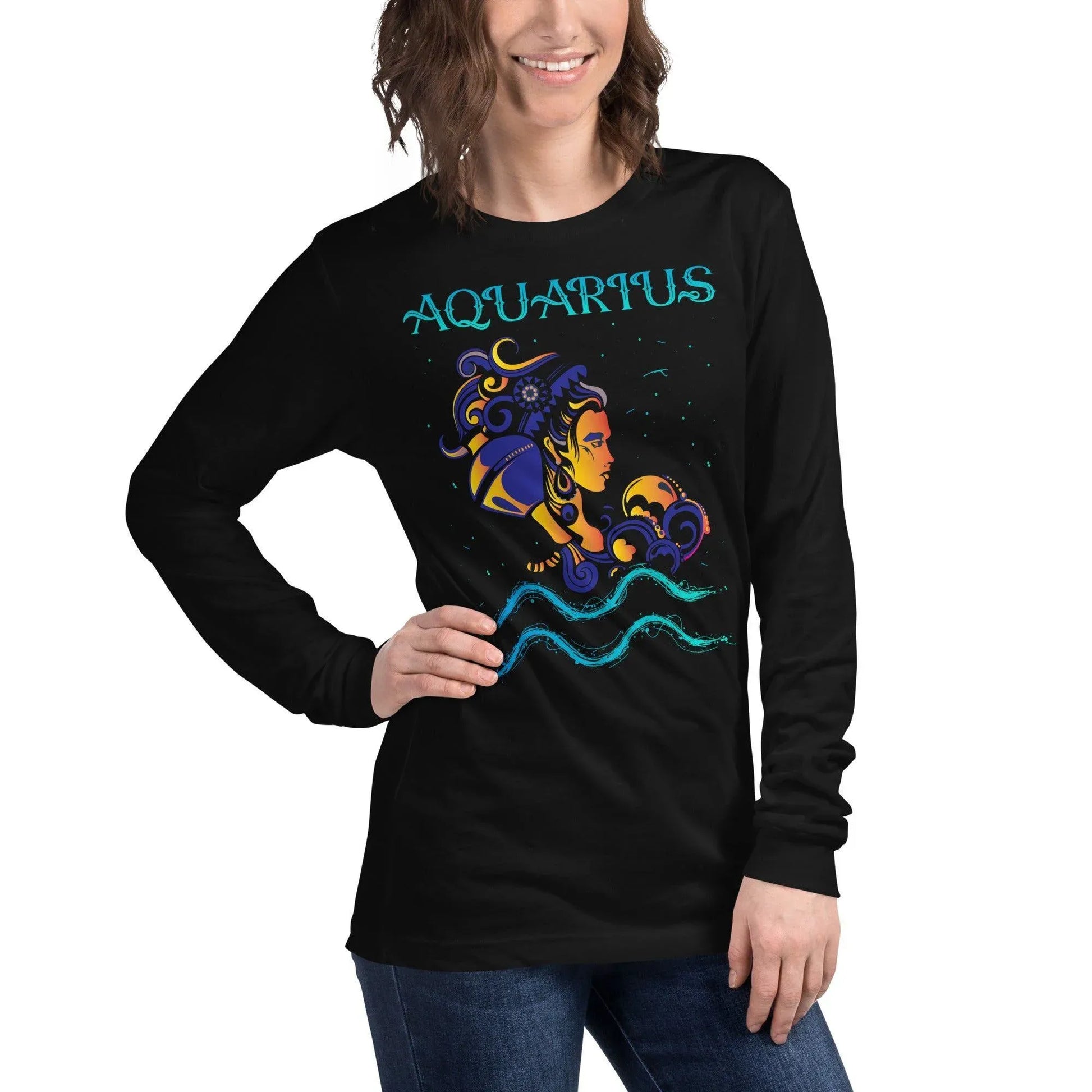sternzeichen-wassermann-langarmshirt-langarmshirt-jlr-design-7 - JLR Design