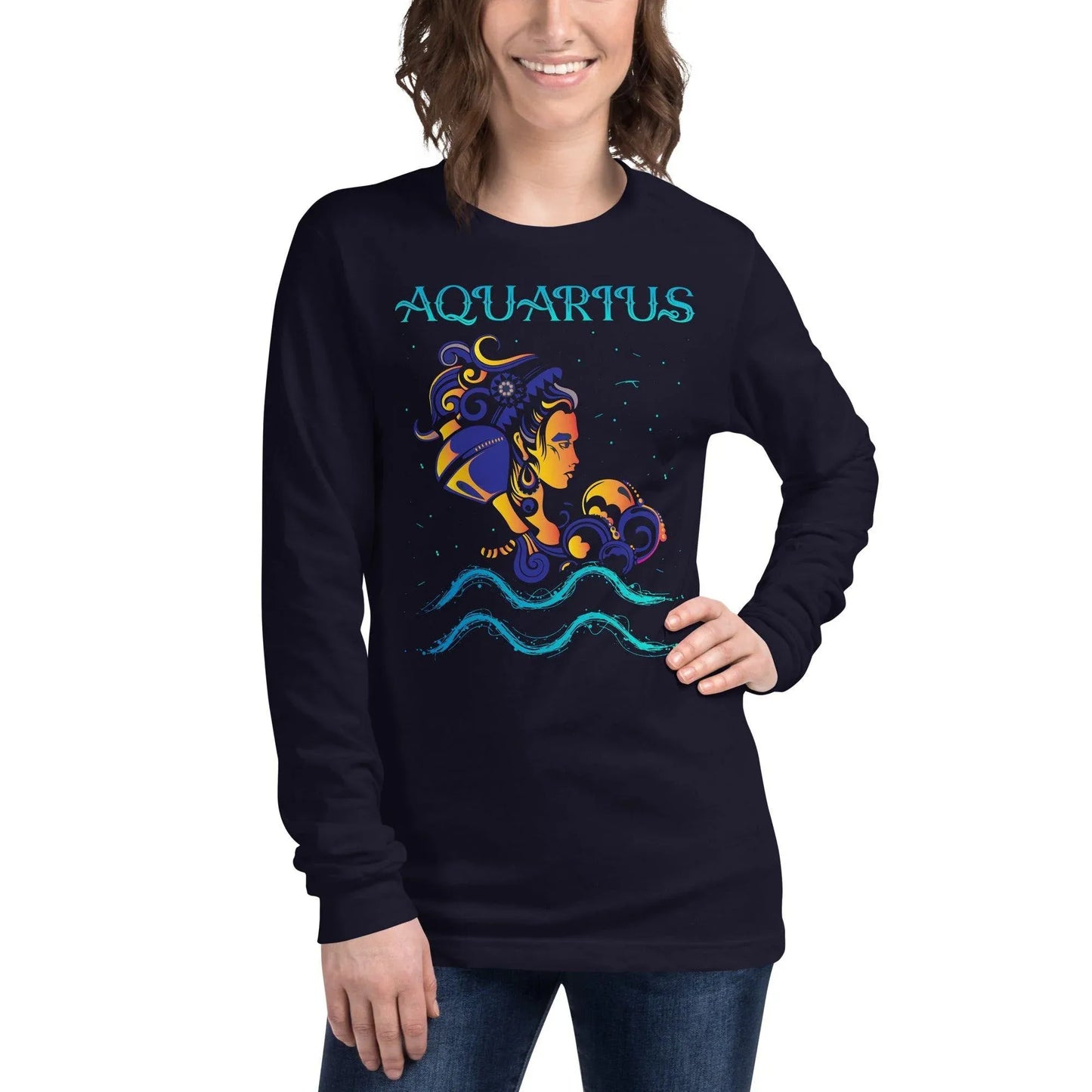 sternzeichen-wassermann-langarmshirt-langarmshirt-jlr-design-8 - JLR Design