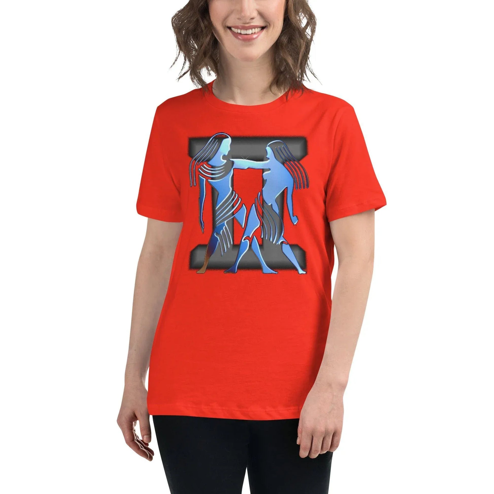 sternzeichen-zwillinge-damen-t-shirt-t-shirt-jlr-design-71418 - JLR Design