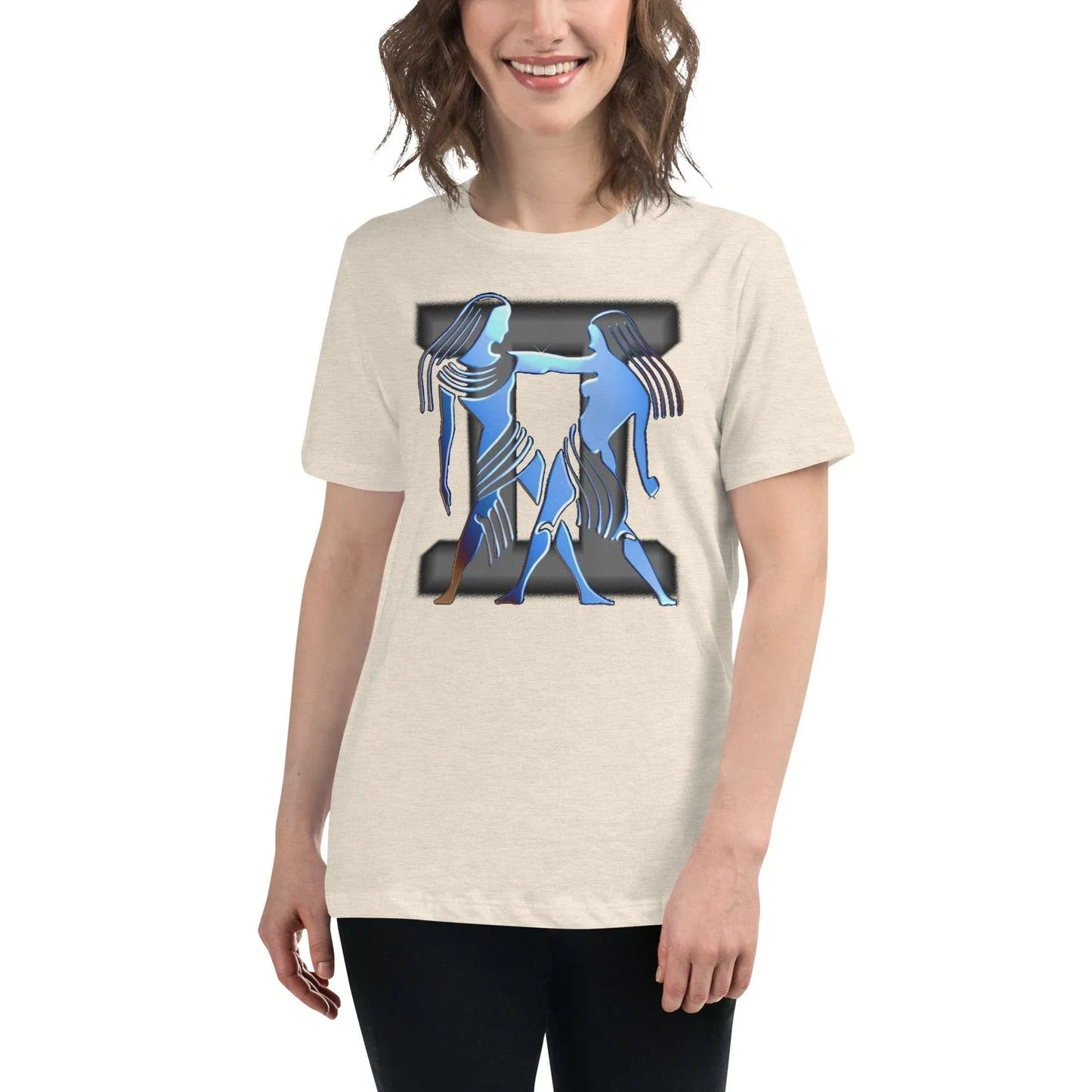 sternzeichen-zwillinge-damen-t-shirt-t-shirt-jlr-design-74315 - JLR Design