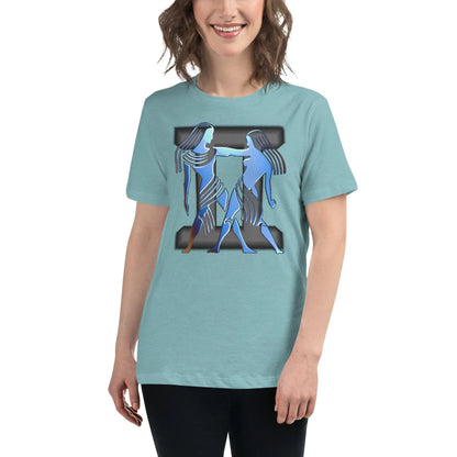 sternzeichen-zwillinge-damen-t-shirt-t-shirt-jlr-design-74890 - JLR Design