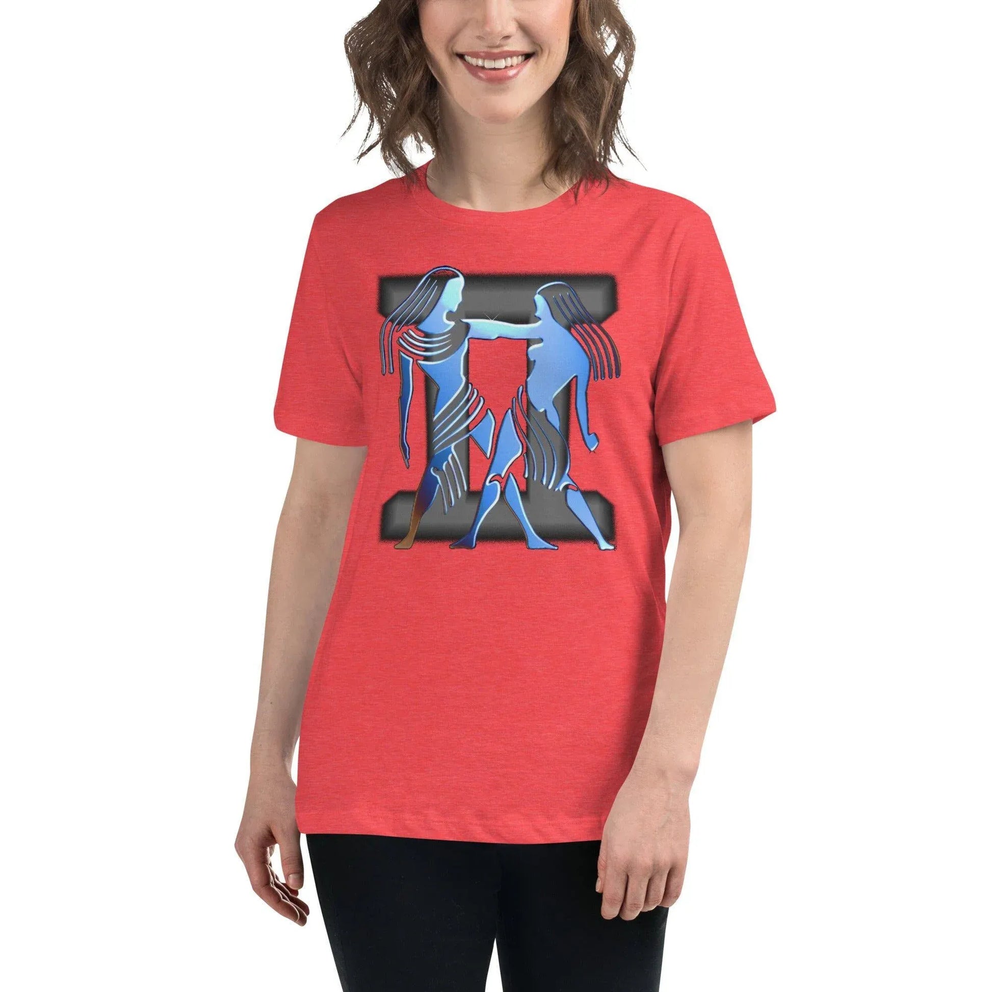 sternzeichen-zwillinge-damen-t-shirt-t-shirt-jlr-design-91742 - JLR Design