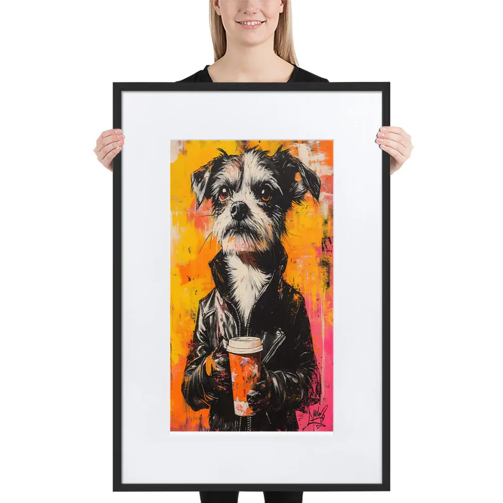 street-art-canine-v10-gerahmtes-poster-gerahmtes-poster-jlr-design-1 - JLR Design