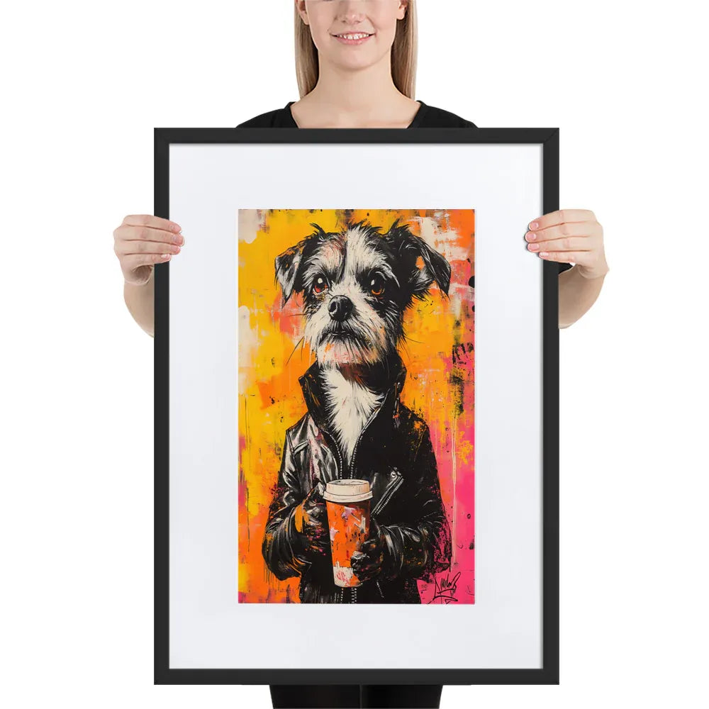 street-art-canine-v10-gerahmtes-poster-gerahmtes-poster-jlr-design-4 - JLR Design