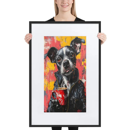 street-art-canine-v13-gerahmtes-poster-gerahmtes-poster-jlr-design-1 - JLR Design