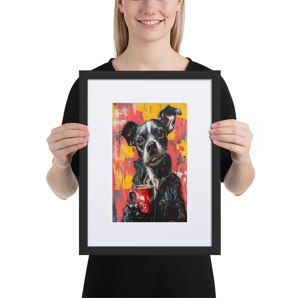 street-art-canine-v13-gerahmtes-poster-gerahmtes-poster-jlr-design-3 - JLR Design
