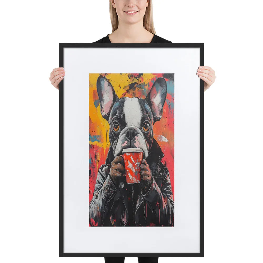 street-art-canine-v14-gerahmtes-poster-gerahmtes-poster-jlr-design-1 - JLR Design