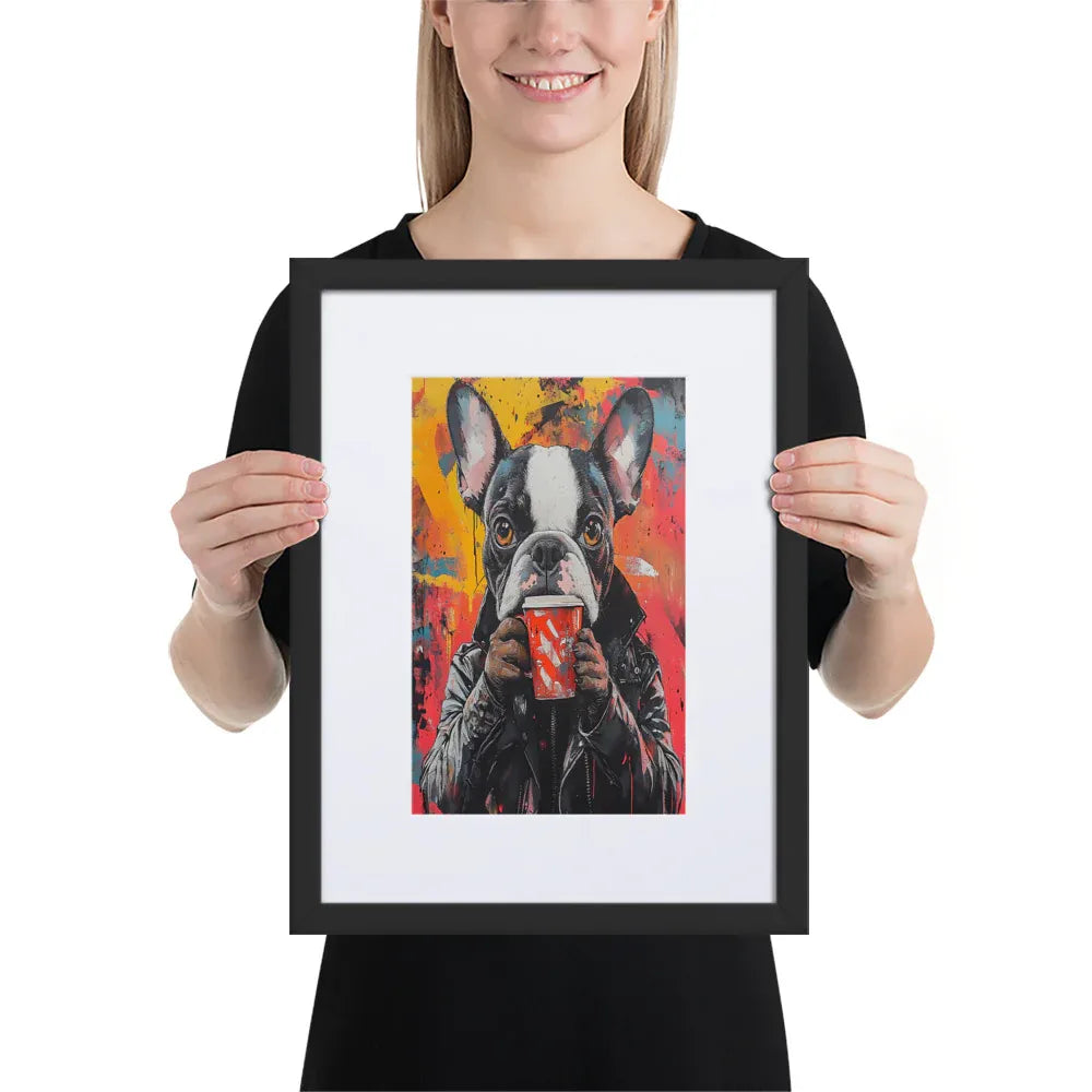 street-art-canine-v14-gerahmtes-poster-gerahmtes-poster-jlr-design-3 - JLR Design