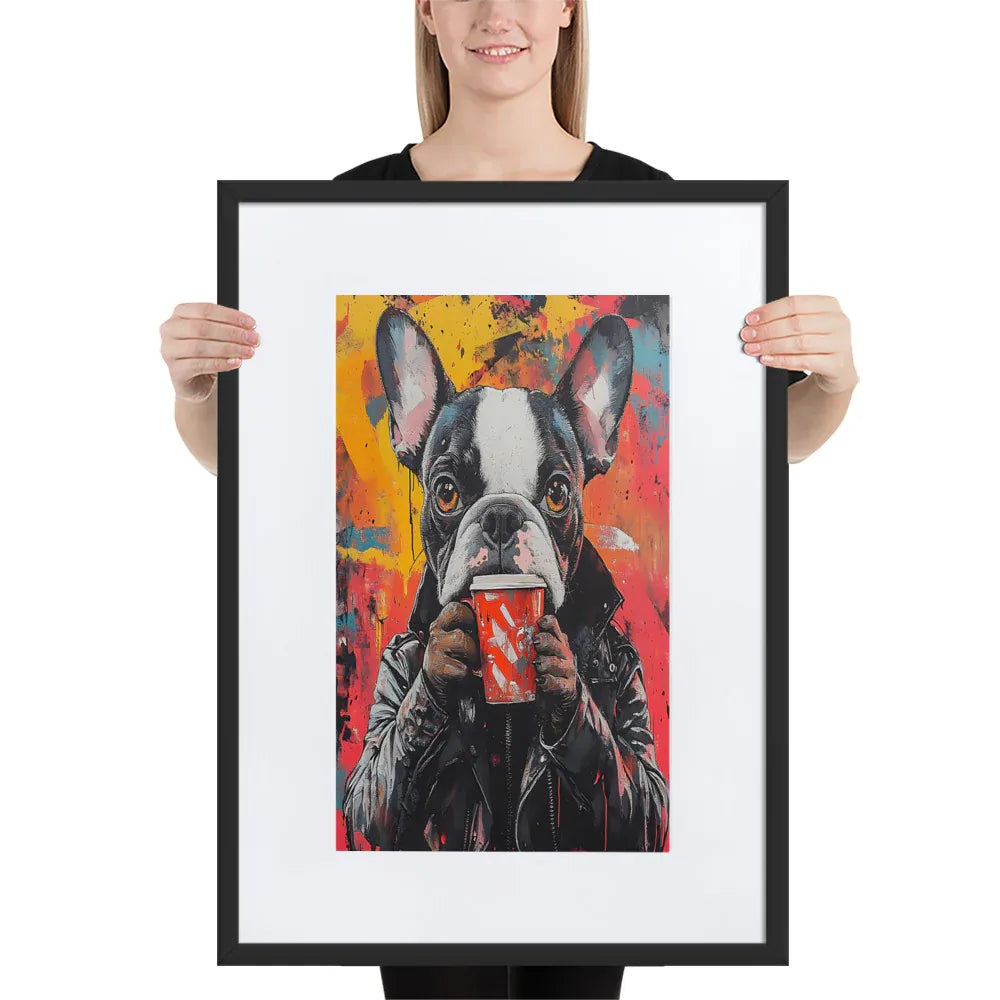 street-art-canine-v14-gerahmtes-poster-gerahmtes-poster-jlr-design-4 - JLR Design