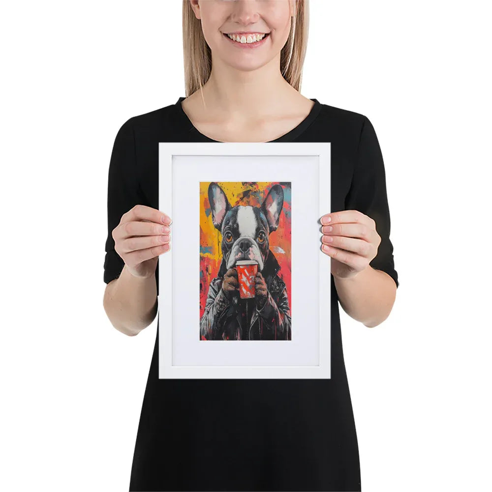 street-art-canine-v14-gerahmtes-poster-gerahmtes-poster-jlr-design-5 - JLR Design