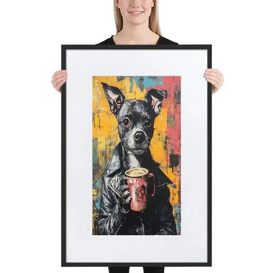 street-art-canine-v15-gerahmtes-poster-gerahmtes-poster-jlr-design-1 - JLR Design