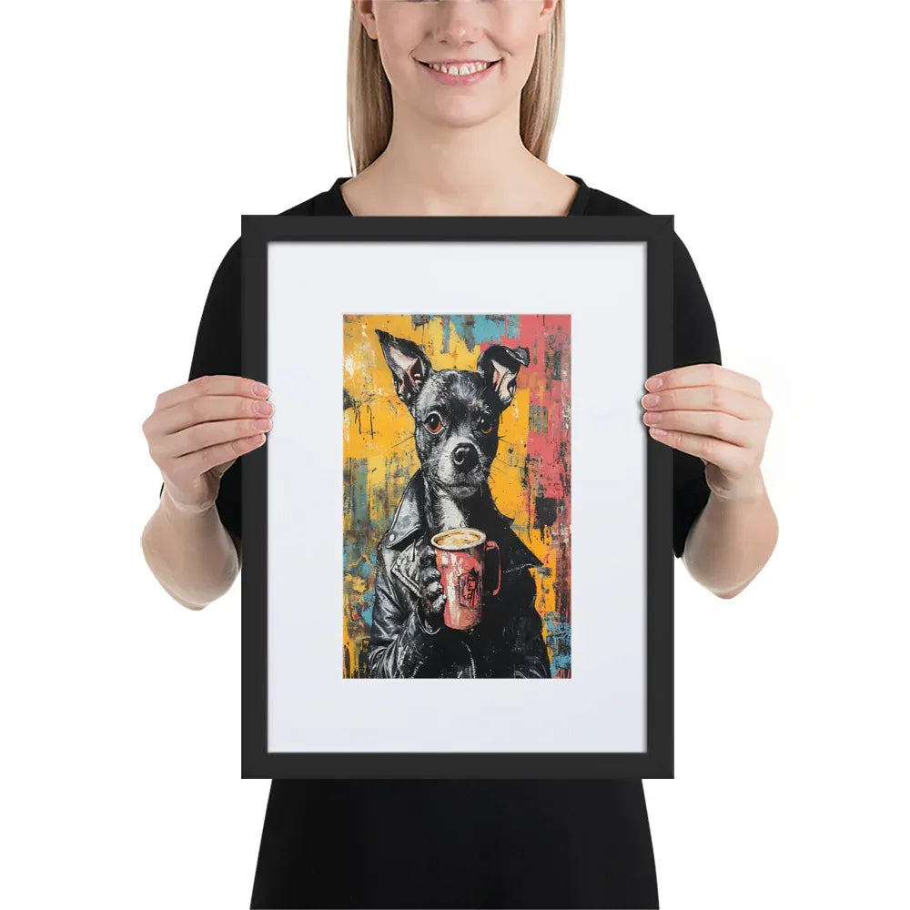 street-art-canine-v15-gerahmtes-poster-gerahmtes-poster-jlr-design-3 - JLR Design