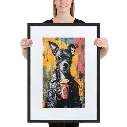 street-art-canine-v15-gerahmtes-poster-gerahmtes-poster-jlr-design-4 - JLR Design