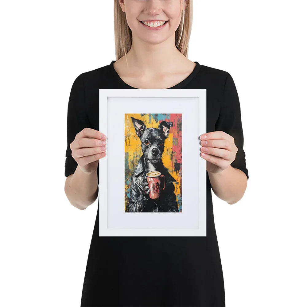 street-art-canine-v15-gerahmtes-poster-gerahmtes-poster-jlr-design-5 - JLR Design