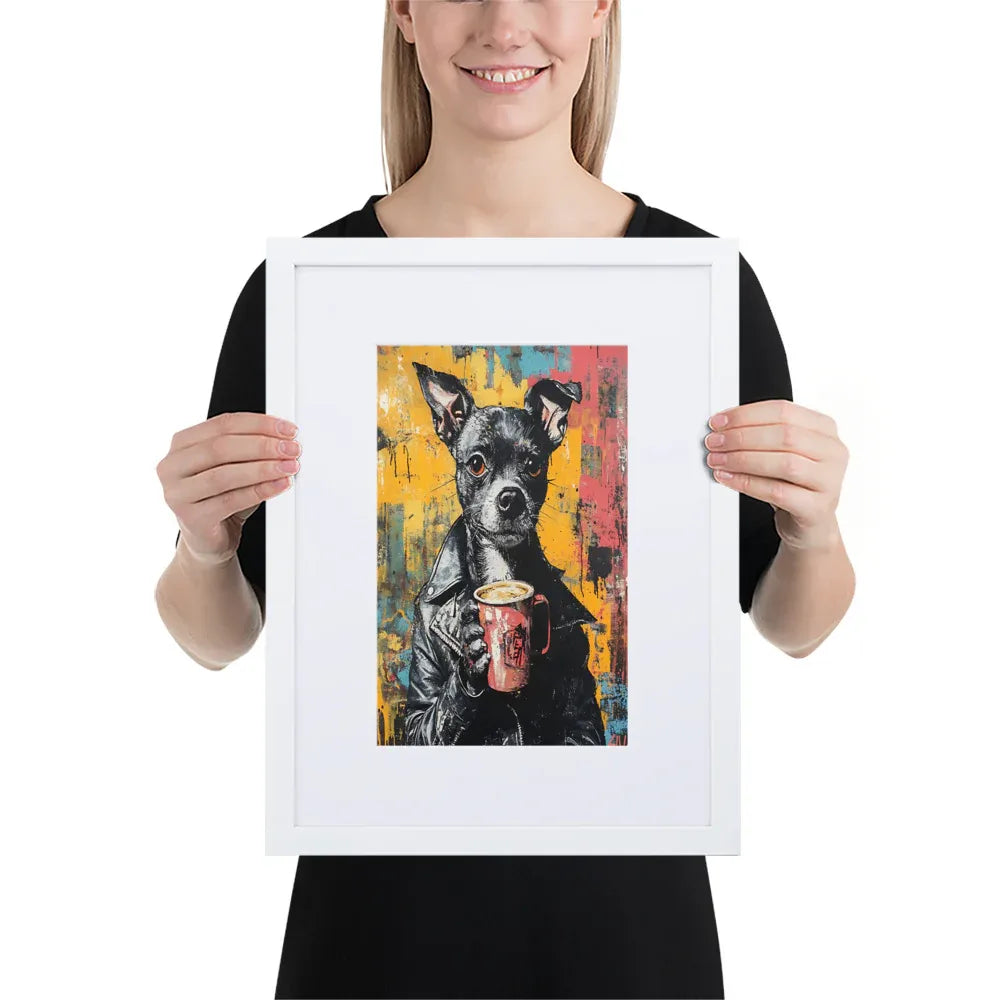 street-art-canine-v15-gerahmtes-poster-gerahmtes-poster-jlr-design-6 - JLR Design