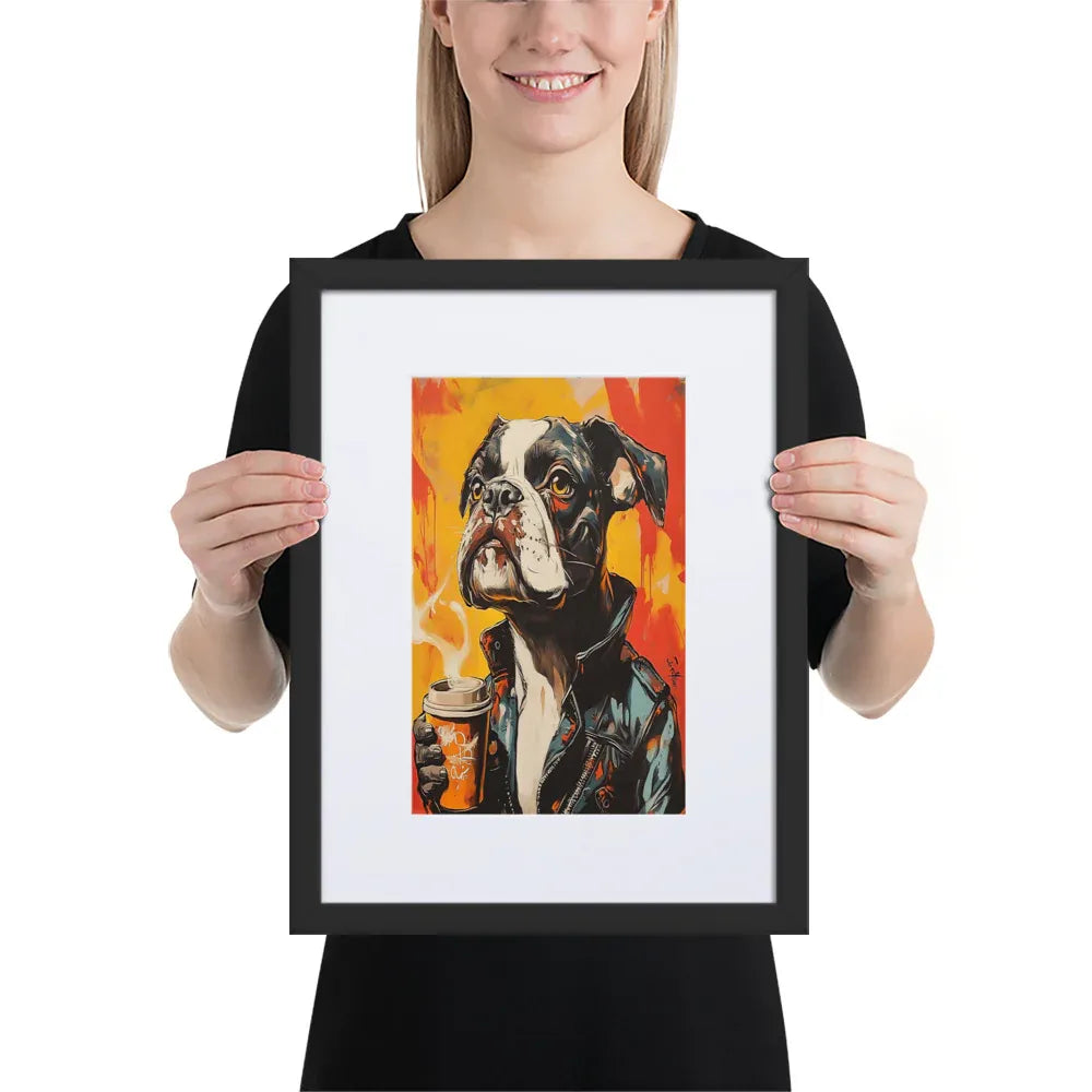 street-art-canine-v16-gerahmtes-poster-gerahmtes-poster-jlr-design-3 - JLR Design