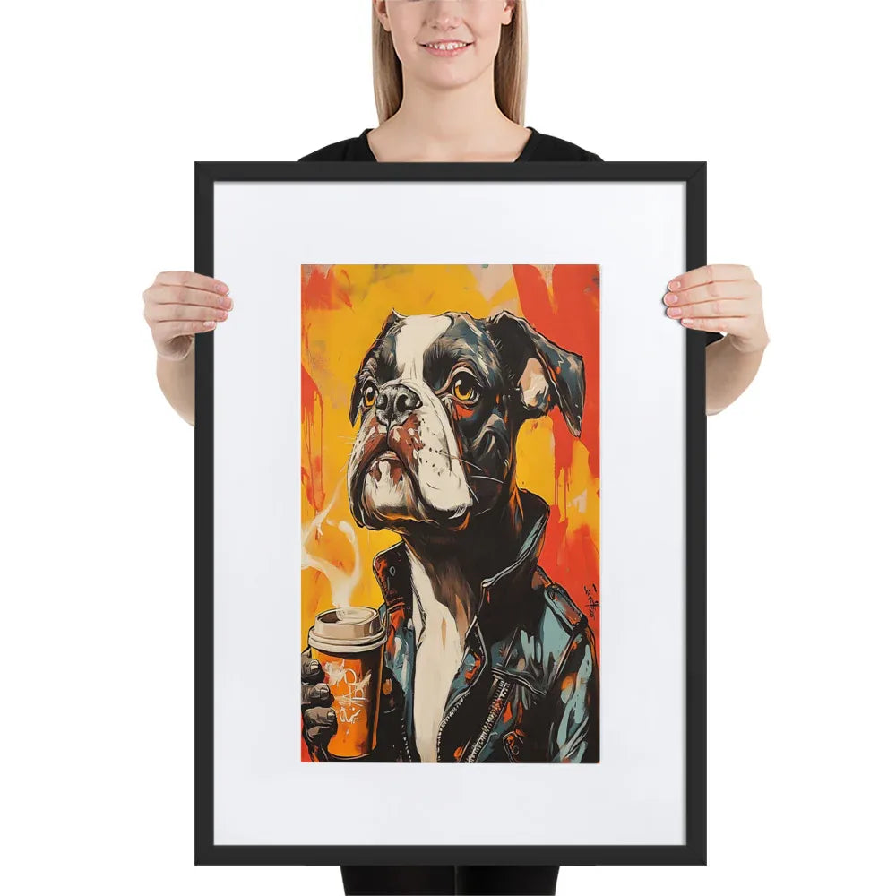 street-art-canine-v16-gerahmtes-poster-gerahmtes-poster-jlr-design-4 - JLR Design