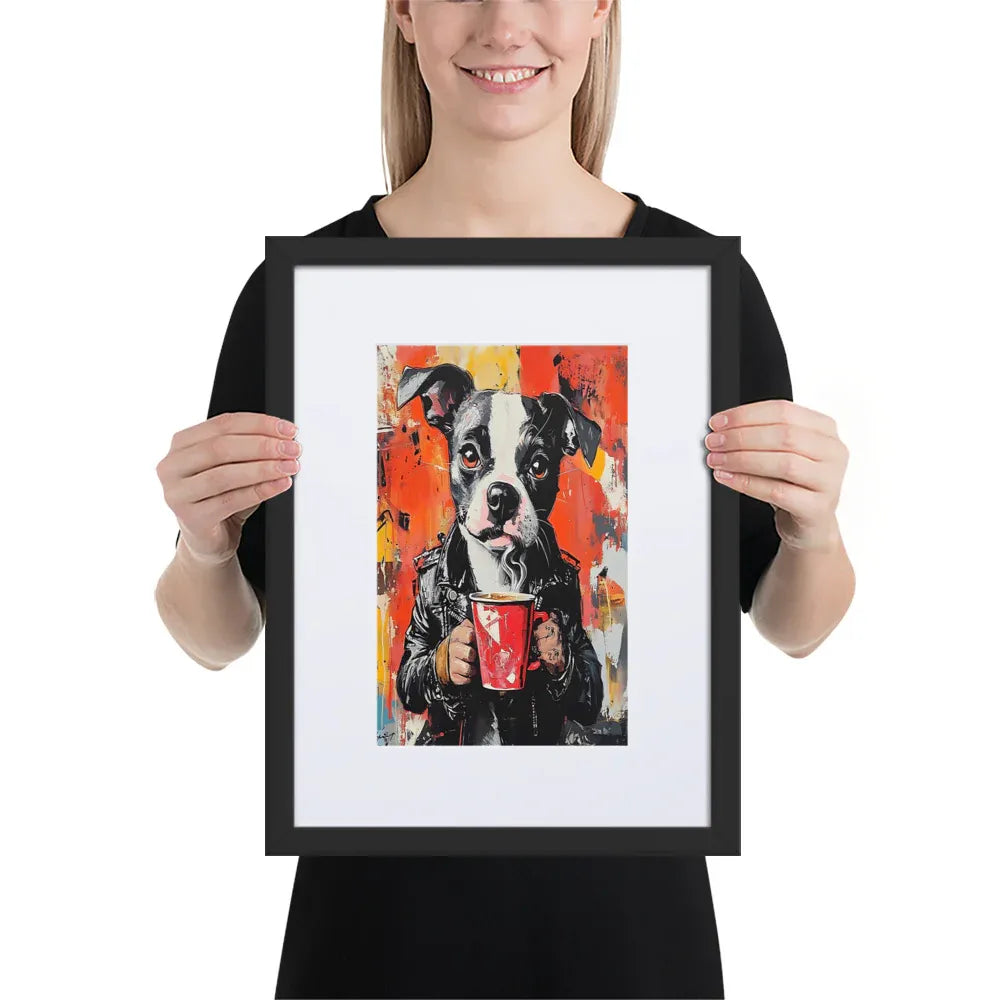 street-art-canine-v17-gerahmtes-poster-gerahmtes-poster-jlr-design-3 - JLR Design