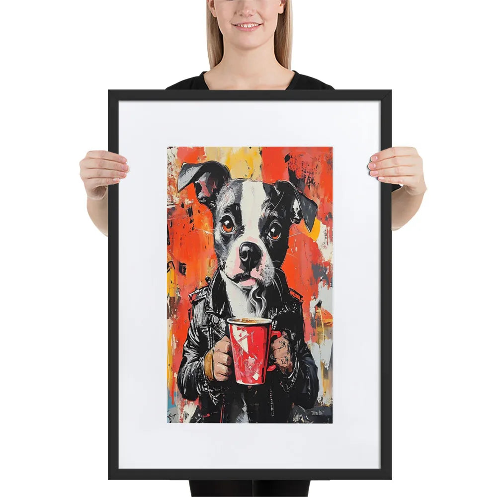 street-art-canine-v17-gerahmtes-poster-gerahmtes-poster-jlr-design-4 - JLR Design