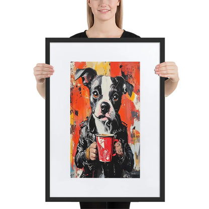 street-art-canine-v17-gerahmtes-poster-gerahmtes-poster-jlr-design-4 - JLR Design