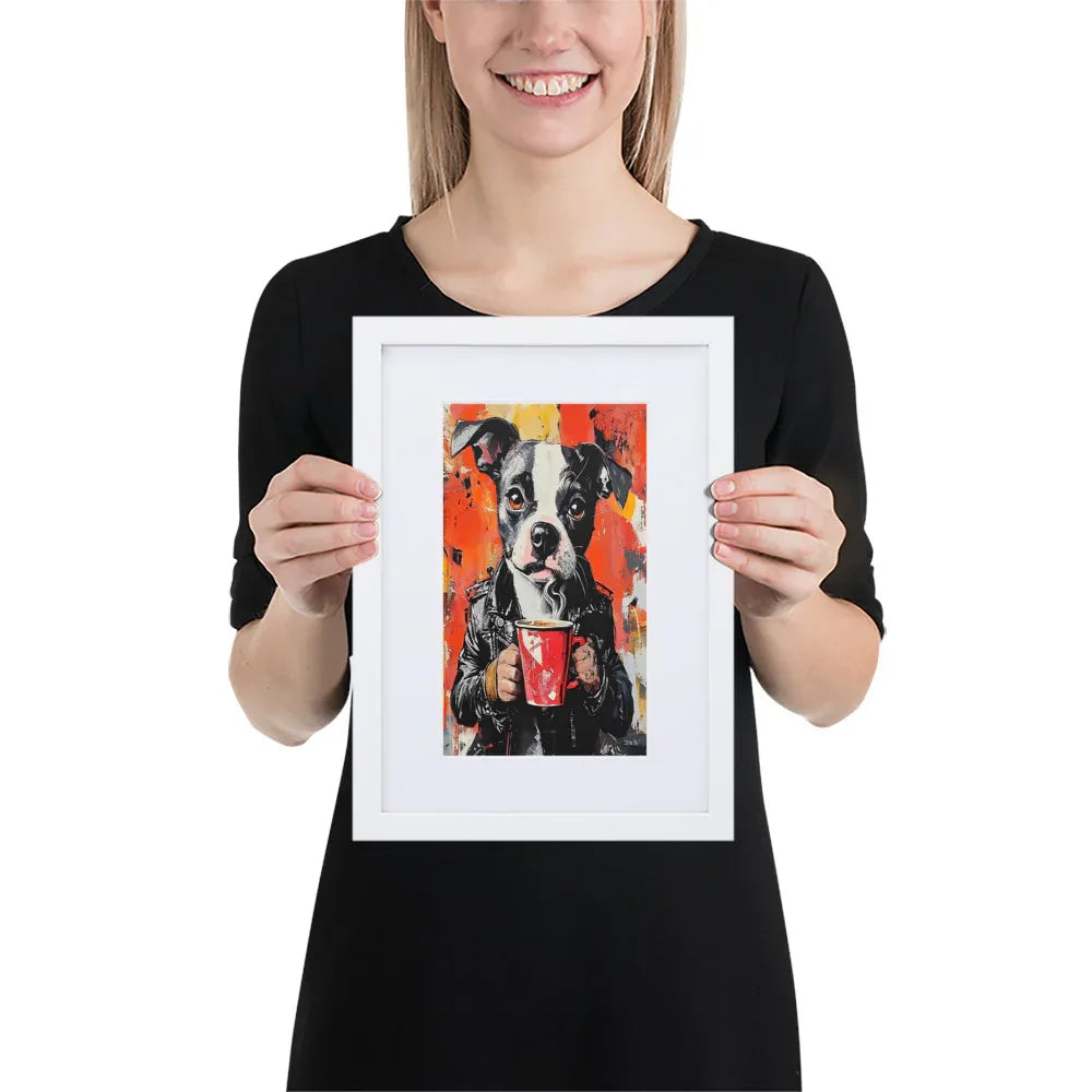 street-art-canine-v17-gerahmtes-poster-gerahmtes-poster-jlr-design-5 - JLR Design