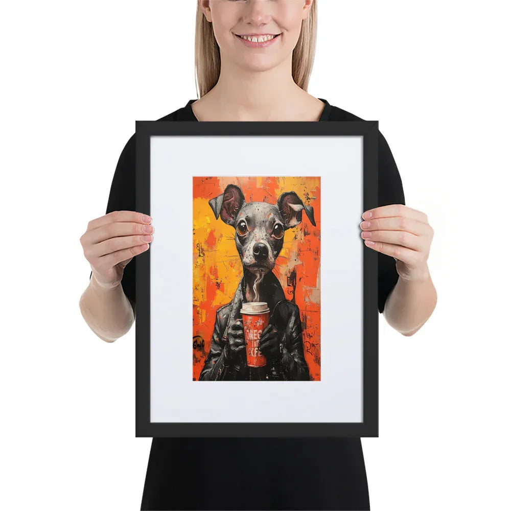 street-art-canine-v18-gerahmtes-poster-gerahmtes-poster-jlr-design-3 - JLR Design