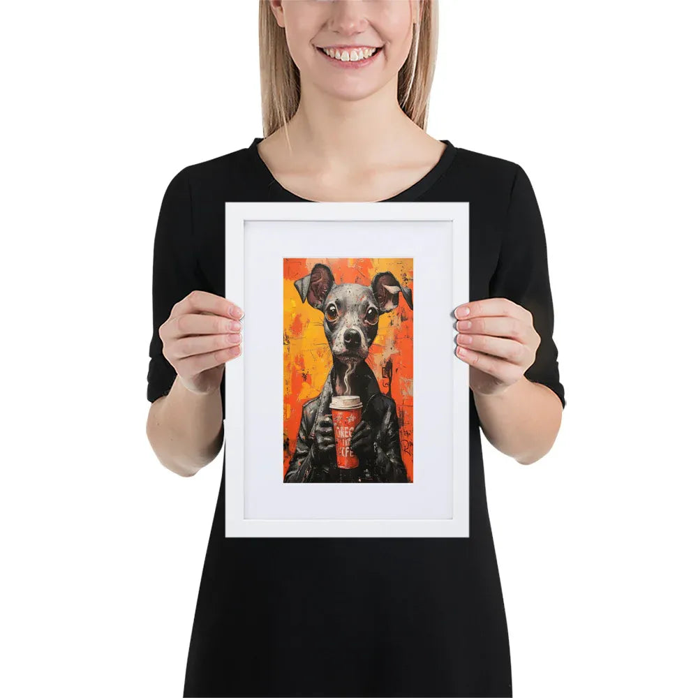 street-art-canine-v18-gerahmtes-poster-gerahmtes-poster-jlr-design-5 - JLR Design
