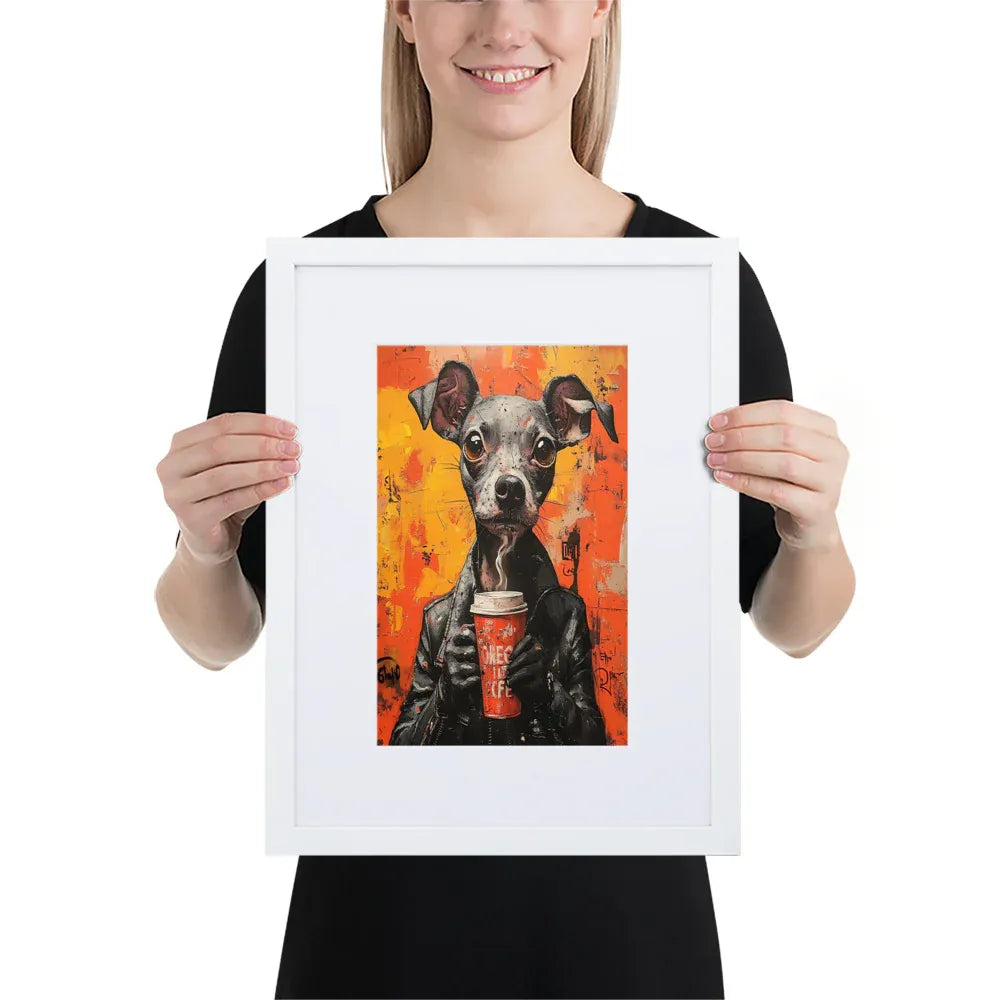 street-art-canine-v18-gerahmtes-poster-gerahmtes-poster-jlr-design-6 - JLR Design