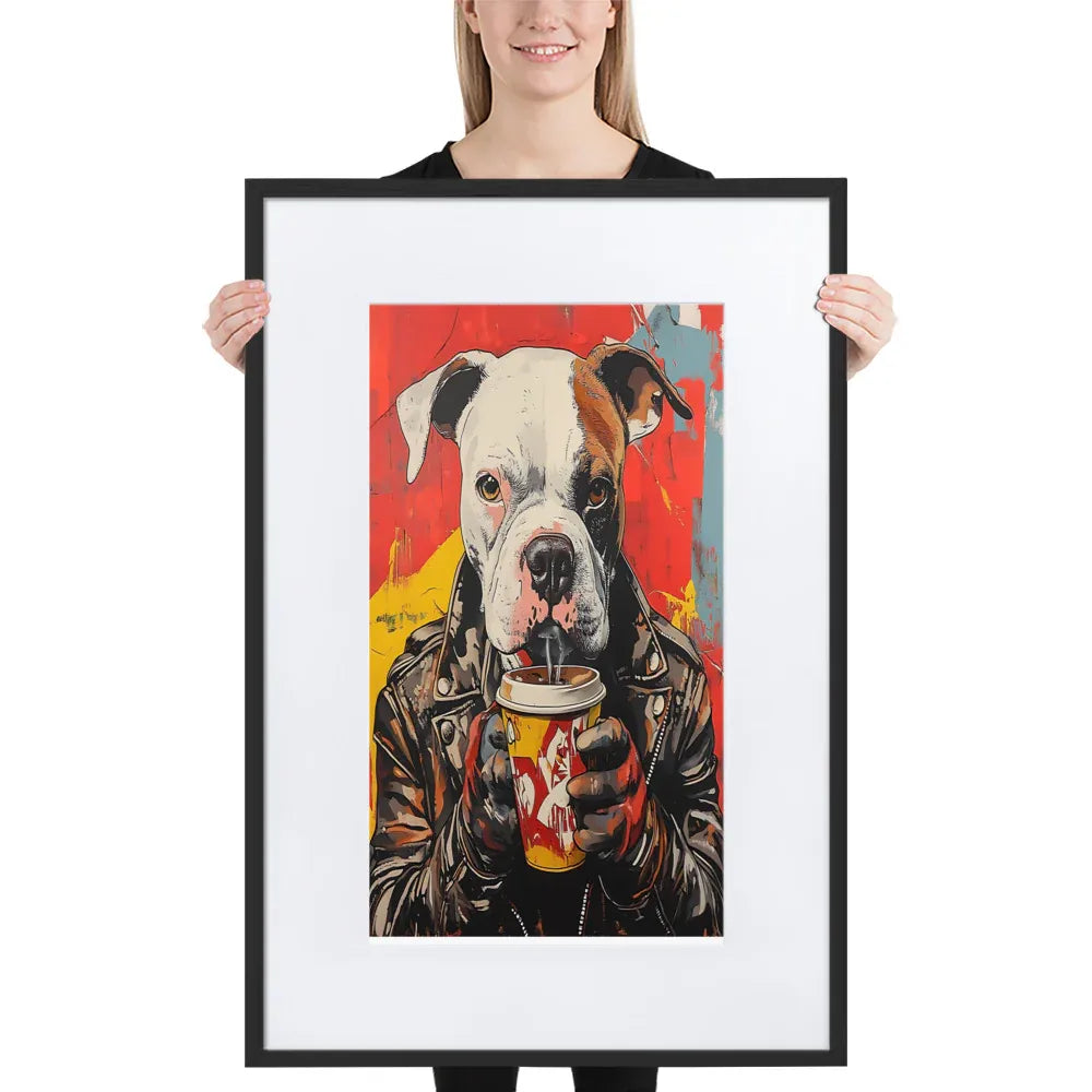 street-art-canine-v3-gerahmtes-poster-gerahmtes-poster-jlr-design-1 - JLR Design