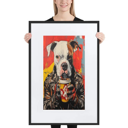 street-art-canine-v3-gerahmtes-poster-gerahmtes-poster-jlr-design-1 - JLR Design