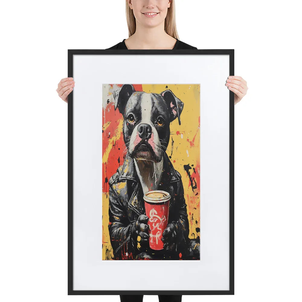 street-art-canine-v4-gerahmtes-poster-gerahmtes-poster-jlr-design-1 - JLR Design
