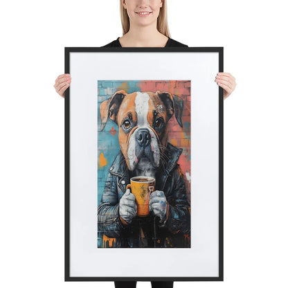 street-art-canine-v7-gerahmtes-poster-gerahmtes-poster-jlr-design-1 - JLR Design