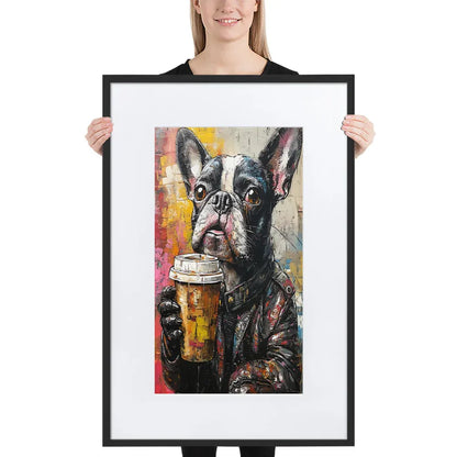 street-art-canine-v8-gerahmtes-poster-gerahmtes-poster-jlr-design-1 - JLR Design