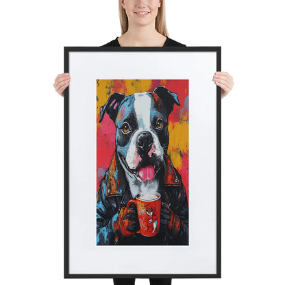 street-art-canine-v9-gerahmtes-poster-gerahmtes-poster-jlr-design-1 - JLR Design