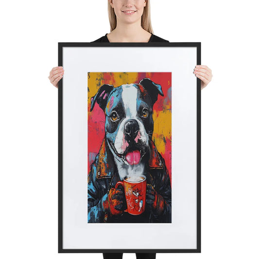 street-art-canine-v9-gerahmtes-poster-gerahmtes-poster-jlr-design-1 - JLR Design
