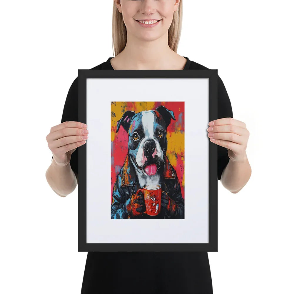 street-art-canine-v9-gerahmtes-poster-gerahmtes-poster-jlr-design-3 - JLR Design