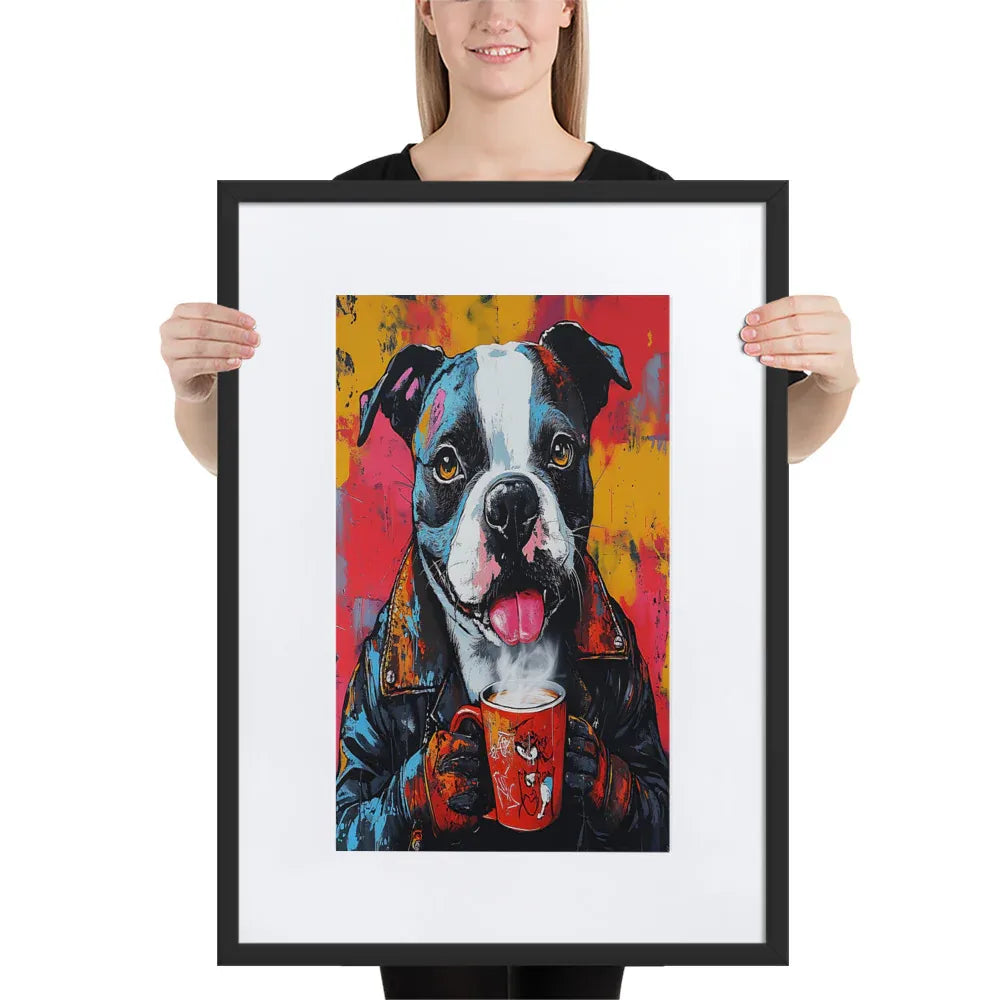 street-art-canine-v9-gerahmtes-poster-gerahmtes-poster-jlr-design-4 - JLR Design