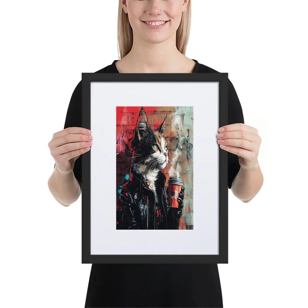 street-art-feline-v1-gerahmtes-poster-gerahmtes-poster-jlr-design-3 - JLR Design