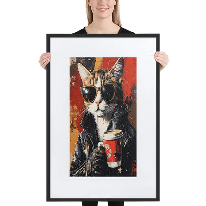 street-art-feline-v10-gerahmtes-poster-gerahmtes-poster-jlr-design-1 - JLR Design