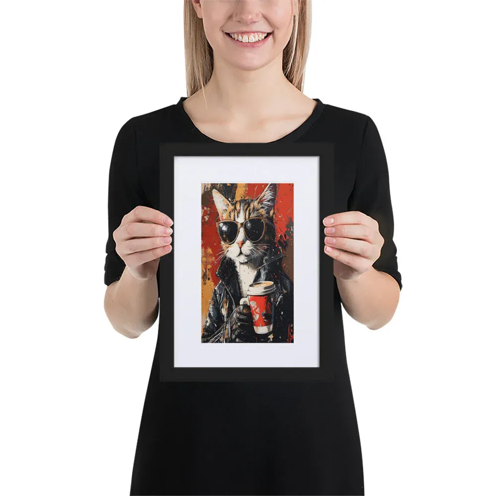 street-art-feline-v10-gerahmtes-poster-gerahmtes-poster-jlr-design-2 - JLR Design
