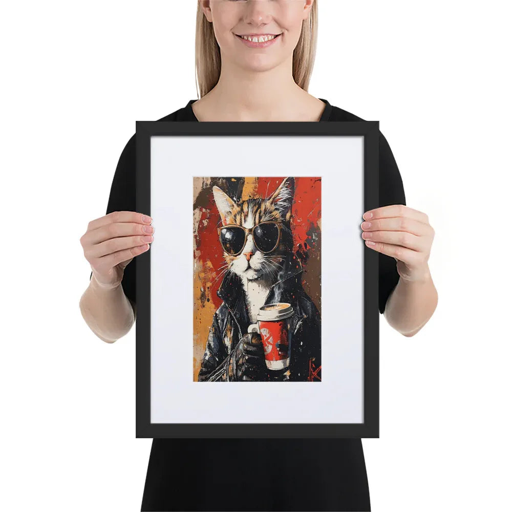 street-art-feline-v10-gerahmtes-poster-gerahmtes-poster-jlr-design-3 - JLR Design