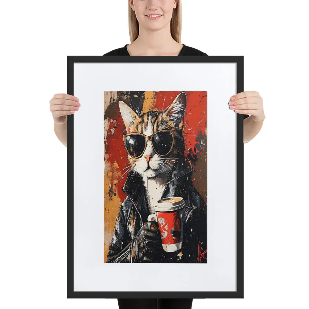 street-art-feline-v10-gerahmtes-poster-gerahmtes-poster-jlr-design-4 - JLR Design