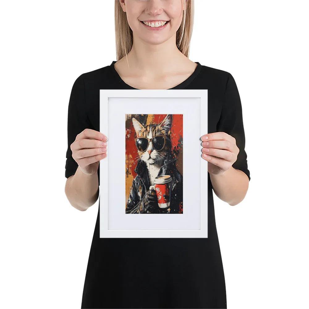 street-art-feline-v10-gerahmtes-poster-gerahmtes-poster-jlr-design-5 - JLR Design