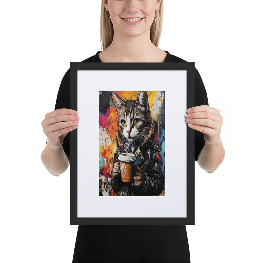 street-art-feline-v11-gerahmtes-poster-gerahmtes-poster-jlr-design-3 - JLR Design