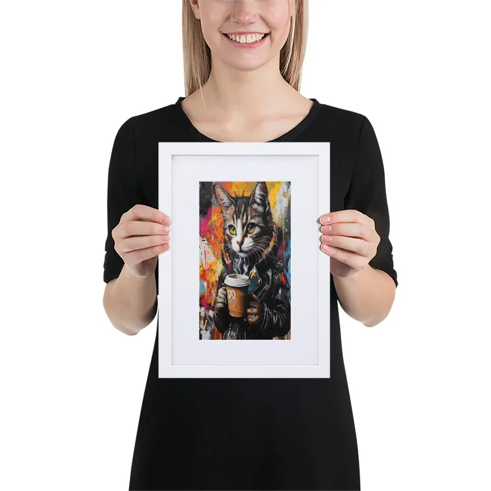 street-art-feline-v11-gerahmtes-poster-gerahmtes-poster-jlr-design-5 - JLR Design