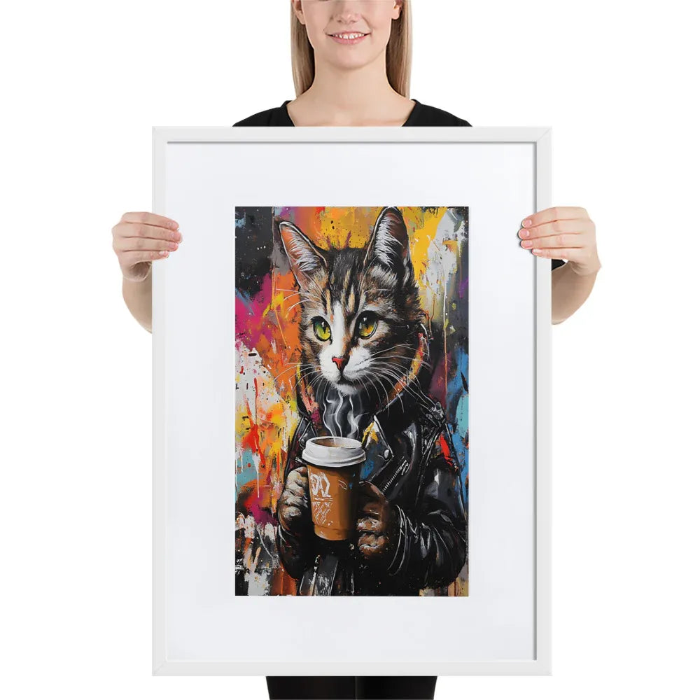 street-art-feline-v11-gerahmtes-poster-gerahmtes-poster-jlr-design-7 - JLR Design
