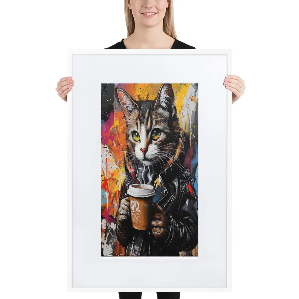 street-art-feline-v11-gerahmtes-poster-gerahmtes-poster-jlr-design-8 - JLR Design