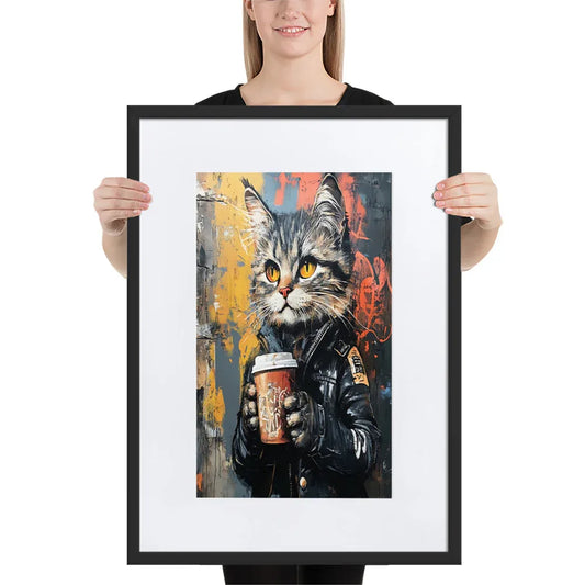 street-art-feline-v12-gerahmtes-poster-gerahmtes-poster-jlr-design-1 - JLR Design