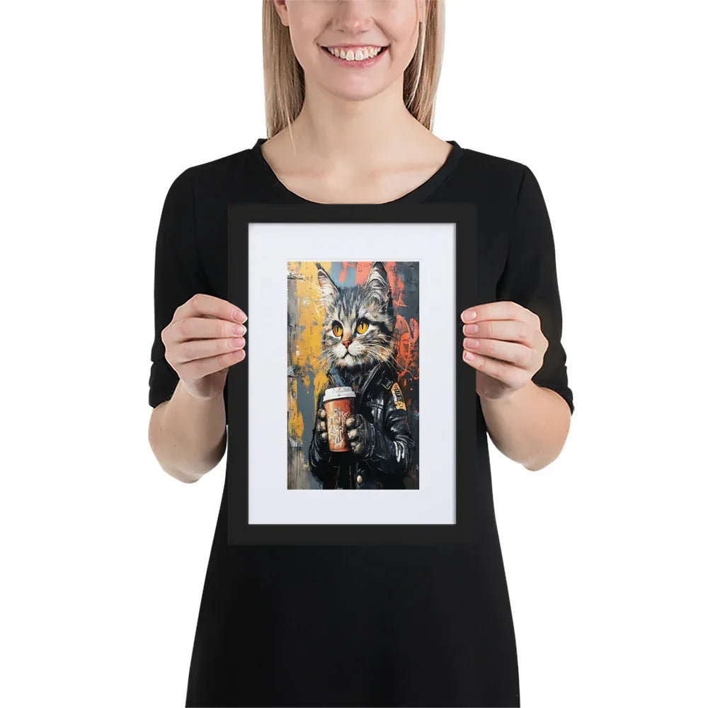 street-art-feline-v12-gerahmtes-poster-gerahmtes-poster-jlr-design-2 - JLR Design