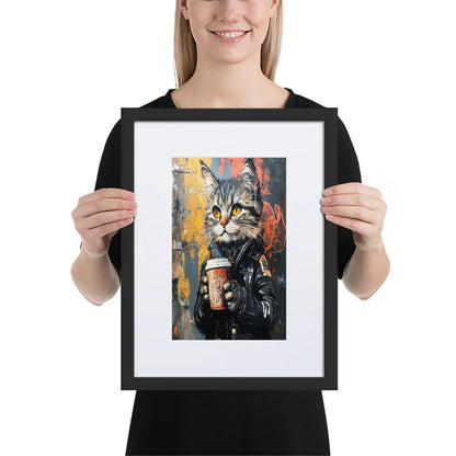 street-art-feline-v12-gerahmtes-poster-gerahmtes-poster-jlr-design-3 - JLR Design